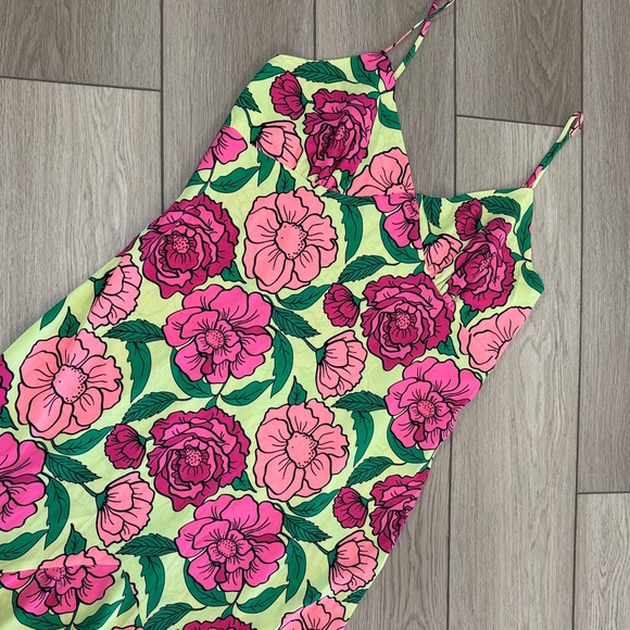 Betsey Johnson Dresses & Skirts - Y2K Betsey Johnson All Over Floral Print Dress Sz XXL Baby Doll Bright